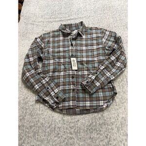 Alpine‎ Design Womens XS Midweight Flannel Shirt Brown Fall River Plaid ADW24300